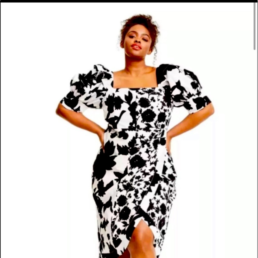 Christopher John Rogers Faux Wrap Dress